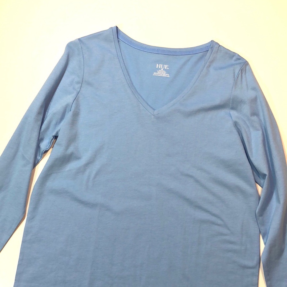 NWT HUE Pajamas-Long Sleeve Top & Flannel Bottoms - Picture 4 of 8